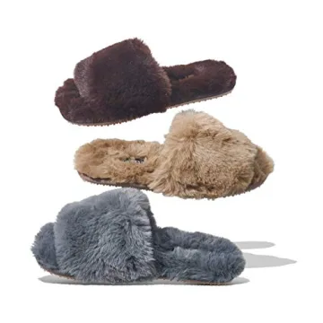 Twelve AM Co. Womens So Good Fluffy Slippers