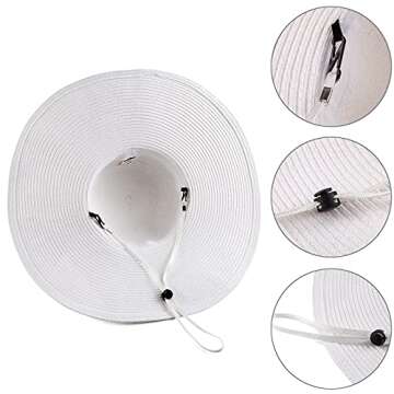 Stylish Beach Wide Brim Sun Hat for Women - 19 Colors