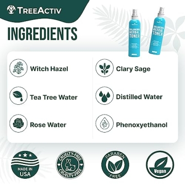 TreeActiv Herbal Balancing Toner for Clear Skin - 4 oz