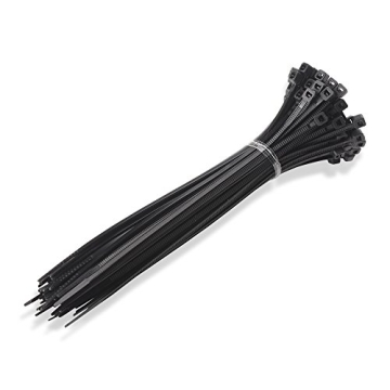 200-Pack Self-Locking Cable Ties in Various Sizes