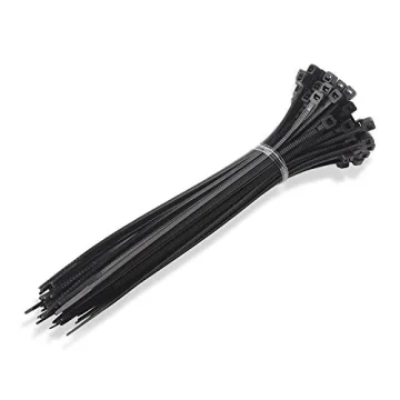 200-Pack Self-Locking Cable Ties in Various Sizes
