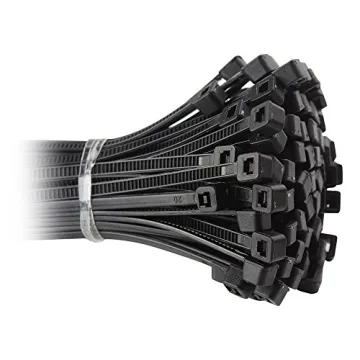 200-Pack Self-Locking Cable Ties in Various Sizes