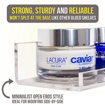 Invisible Bathroom Shelf Wall Mounted Clear Acrylic Shelves