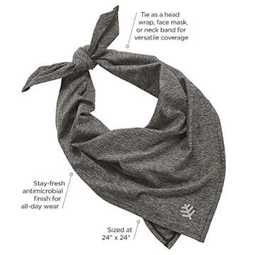 Coolibar UPF 50+ Performance Sun Bandana in Navy