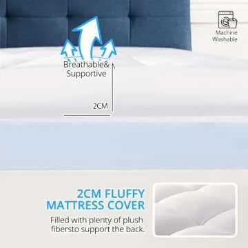 ELEMUSE Queen Cooling Mattress Pad for Ultimate Sleep Comfort