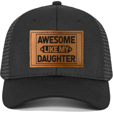 Gifts for Dad from Daughter on Christmas - Dad Gifts for Christmas, Fathers Day from Daughter - Dad Birthday Gift from Daughter - Dad Christmas Hat from Daughter - Awesome Dad Trucker Hat