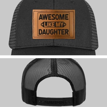 Gifts for Dad from Daughter on Christmas - Dad Gifts for Christmas, Fathers Day from Daughter - Dad Birthday Gift from Daughter - Dad Christmas Hat from Daughter - Awesome Dad Trucker Hat