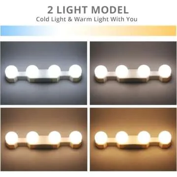 Assemer Portable LED Makeup Mirror Light for Flawless Beauty