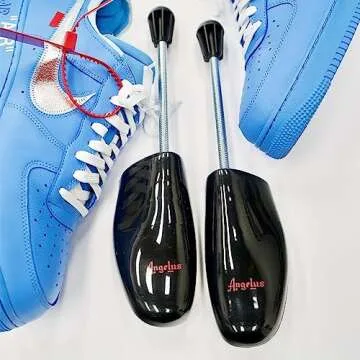 Adjustable Shoe Trees for Sneakers & Dress Shoes – Prevent Creases & Maintain Shape – Fits Men’s Sizes 6-13 US – Durable & Lightweight Plastic Shoe Inserts for Storage, Cleaning & Travel