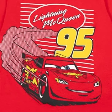 Disney Cars Toddler Boys 2 Pack Long Sleeve Tees Red/Grey