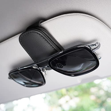 Artilife Magnetic Leather Sunglass Holder for Car Sun Visor – Stylish, Functional & Secure
