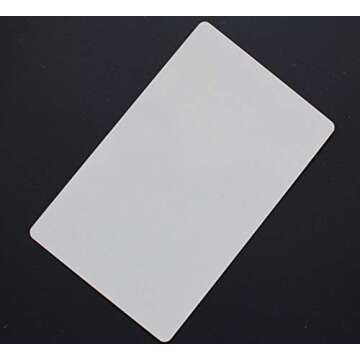 100 White Metal Business Cards for Sublimation & Engraving