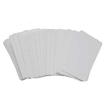 100 White Metal Business Cards for Sublimation & Engraving