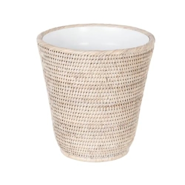KOUBOO Handmade Rattan Wastebasket - Stylish Home Decor