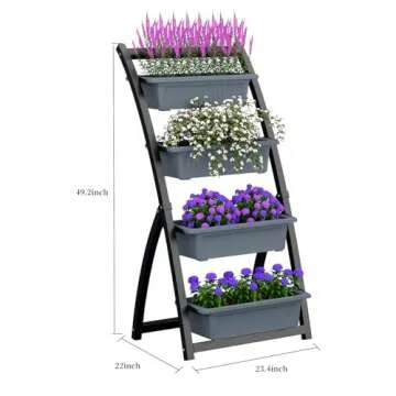GDKASRNY Vertical Raised Garden Bed for Indoor Outdoor Use