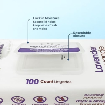 Pet Grooming Wipes for Dogs & Cats | 100 Pack | Plant-Based