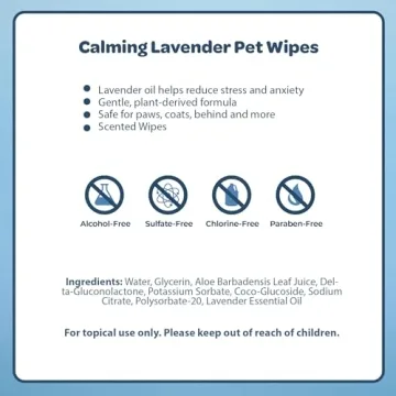 Pet Grooming Wipes for Dogs & Cats | 100 Pack | Plant-Based