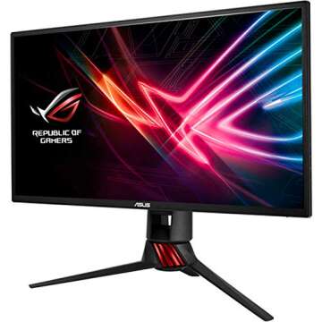 ASUS ROG Strix XG248Q 23.8” Full HD 1080p 240Hz 1ms Eye Care G-SYNC compatible FreeSync Esports Gaming Monitor with DP dual HDMI
