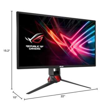 ASUS ROG Strix XG248Q 23.8” Full HD 1080p 240Hz 1ms Eye Care G-SYNC compatible FreeSync Esports Gaming Monitor with DP dual HDMI