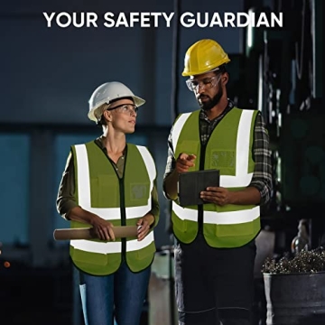 TICONN Reflective Safety Vest Class II for Adults