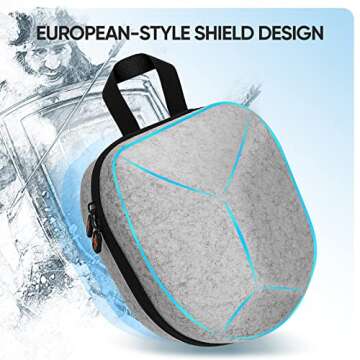 sarlar Carrying Case Compatible with Meta/Oculus Quest 2 and Accessories, Hard Travel Bag for Lightw...