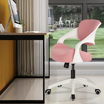 Stylish BOJUZIJA Ergonomic Computer Chair in Pink