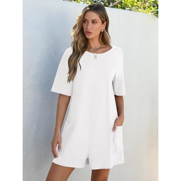 Stylish ANRABESS Summer Oversized Tee Romper for Women