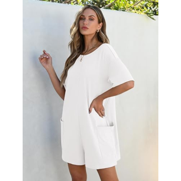 Stylish ANRABESS Summer Oversized Tee Romper for Women