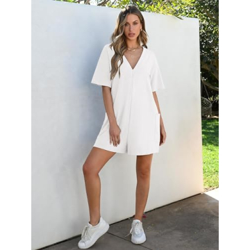 Stylish ANRABESS Summer Oversized Tee Romper for Women