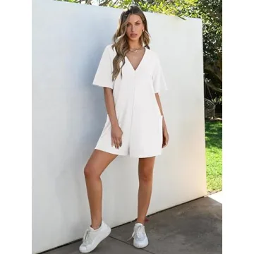 Stylish ANRABESS Summer Oversized Tee Romper for Women