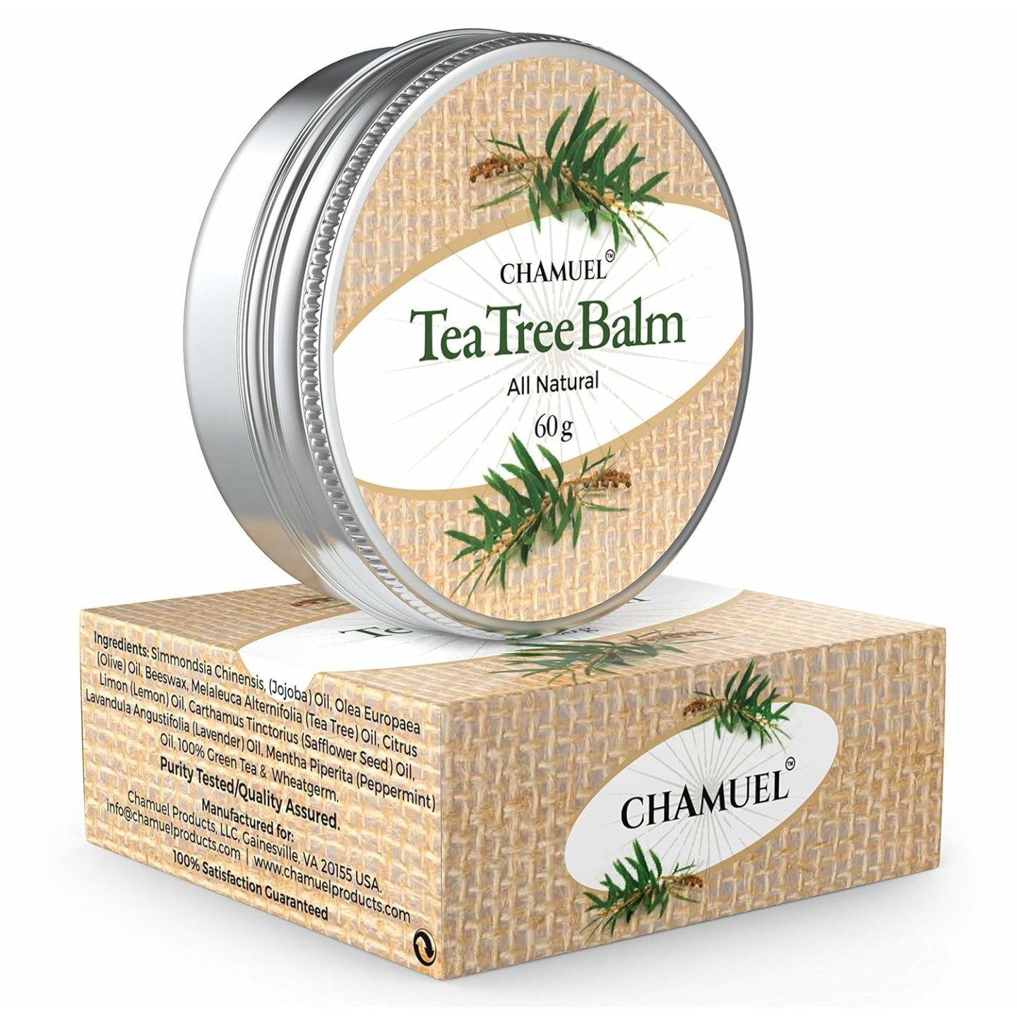 Natural Tea Tree Oil Balm for Skin Relief