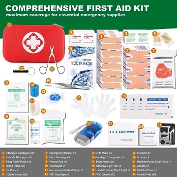 Comprehensive 315 PCS First Aid Kit for All Needs