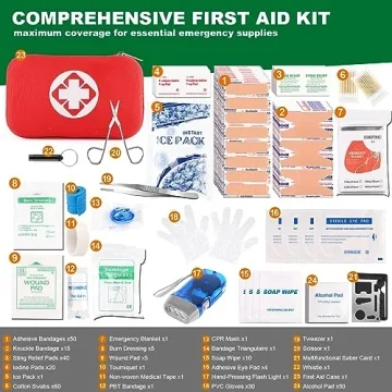 Comprehensive 315 PCS First Aid Kit for All Needs