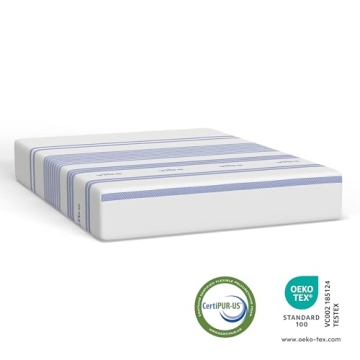 Vibe 12-Inch Gel Memory Foam Mattress CertiPUR-US Certified