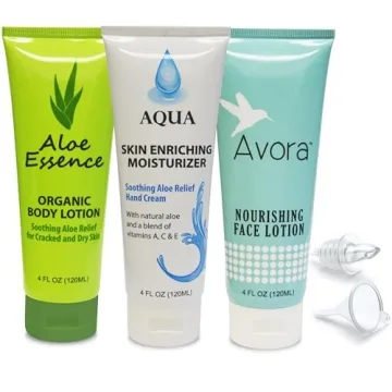 GoPong Lotion Flask 3 Pack - 12 oz Total - Hidden Alcohol Travel Flasks