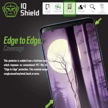 IQShield Screen Protector Compatible with Galaxy S9 (2-Pack)(Case Friendly) Anti-Bubble Clear TPU Film