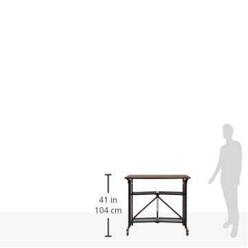 AmazonBasics Foldable Standing Desk with Adjustable Height