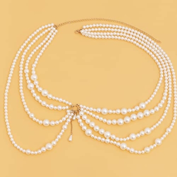 Luxury Asooll Pearl Belly Chain Perfect for Parties