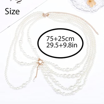 Luxury Asooll Pearl Belly Chain Perfect for Parties