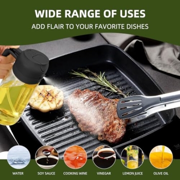 16oz 2-in-1 Olive Oil Dispenser Sprayer for Healthy Cooking