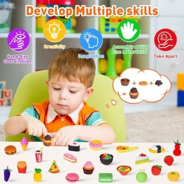 Cute 60 PCS Mini Erasers - Fun Educational Toys for Kids