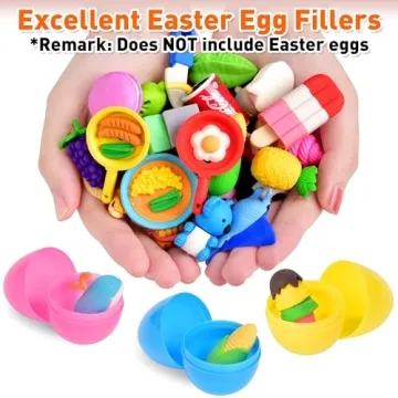 Cute 60 PCS Mini Erasers - Fun Educational Toys for Kids