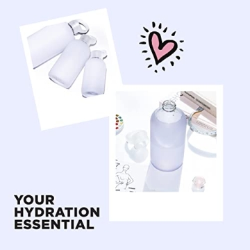 bkr Big Smooth 32 oz Glass Water Bottle - Stylish & Eco-Friendly