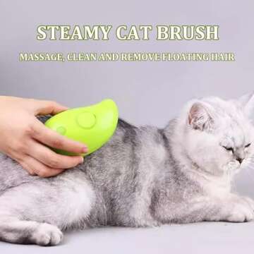 Walbest Cat Steam Brush - 3 In 1 Grooming Tool