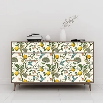 Meihodan Peel and Stick Blue Bird Wallpaper for Easy Decor