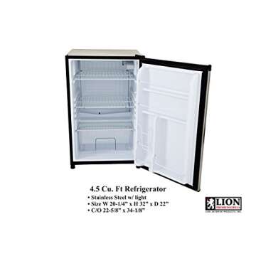 Lion 40-Inch Natural Gas Grill L90000 with Refrigerator and Door and Drawer Combo and Drop-In Sink with and 5 in 1 BBQ Tool Set Best of Backyard Package Deal