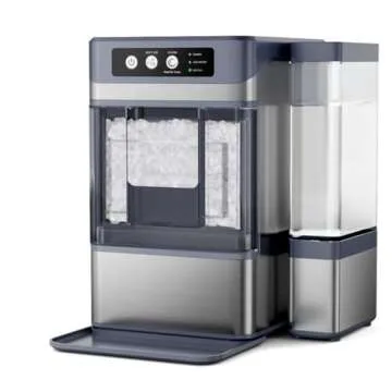 Nugget Ice Maker, Self-Cleaning Portable Countertop Ice Maker, Soft Chewable Pellet Ice Ready in 10m...
