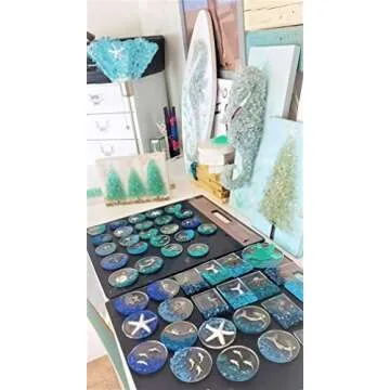 Crushed Glass for Crafts and Home Decor, 1.5 LB