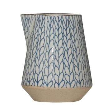 Hand-Painted Blue Sugar and Creamer Set for Delightful Dining