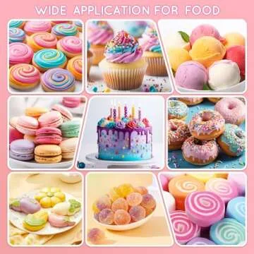 Rich 33 Food Colors - Vibrant Food Dye Set for Baking